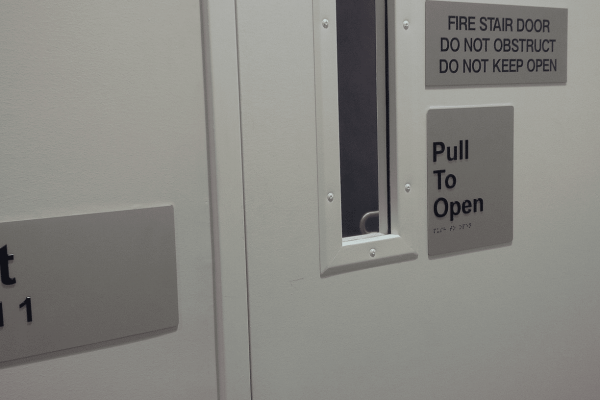 Fire Stair Door Statutory Sign